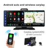 Dash Cam 4K + 1080P Автомобильное зеркало Видеозапись с внешним аудио Автоматическое беспроводное соединение CAR GPS Навигация Приборная панель DVR