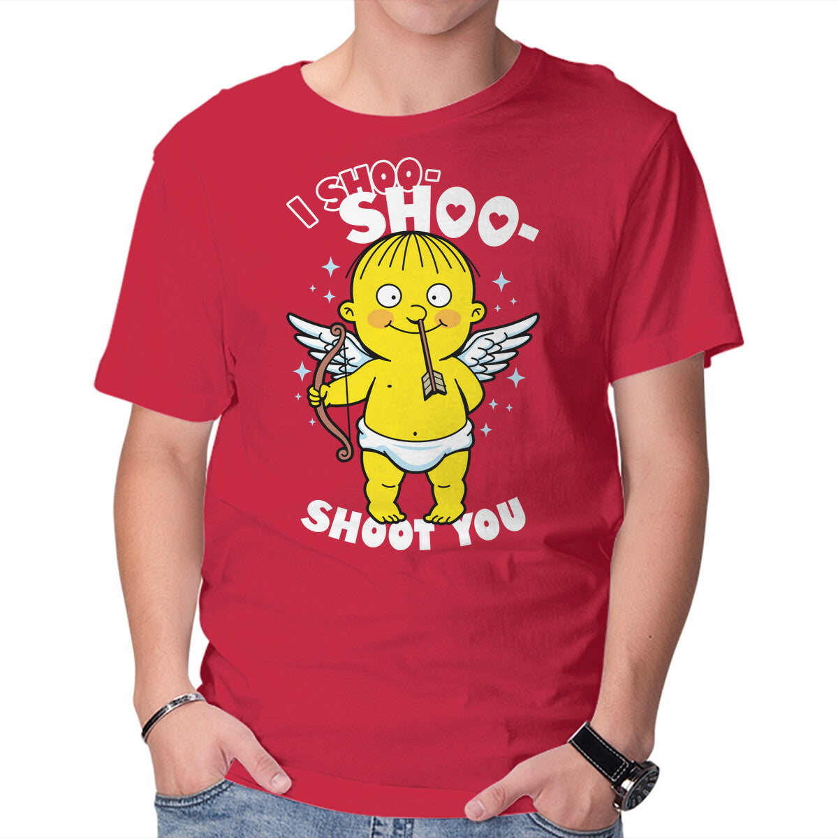 Unisex Crew Neck T-Shirt I Shoo Shoo Shoot You Graphic Short Sleeve Casual Tee XXXL