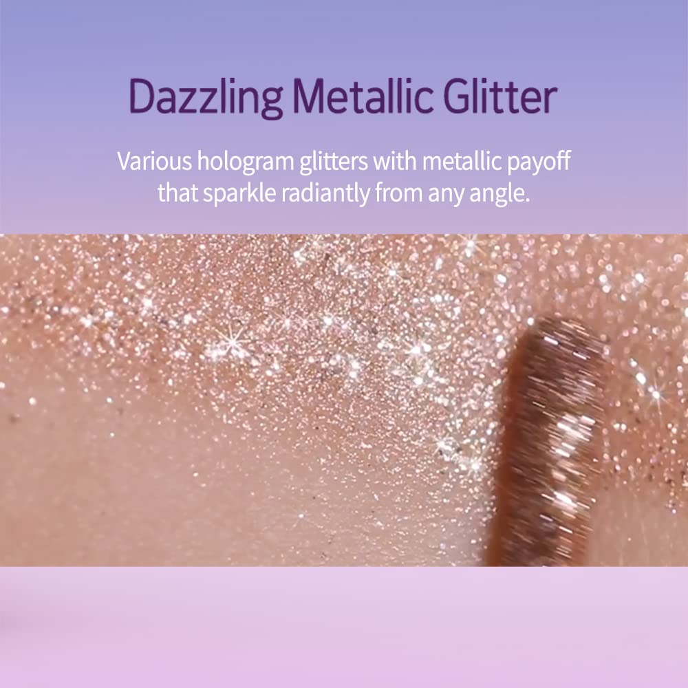 ETUDE [Etude Official] Shine Fix Eyes Glitter Mystic CosmoLidschattenEyelinerTear BagLameGlitterGlitterMetallic2,5 Gramm 1,0 Flaschen
