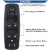 Obaee Power Window Switch Master Control Button Left Driver Side Compatible With 2011-2016 Dodge Journey 2.4L 3.6L, Replacement OEM 68084001AB