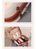 14" Red Bridal Cosmetic Suitcase - Portable Wedding Dowry Bag for Women