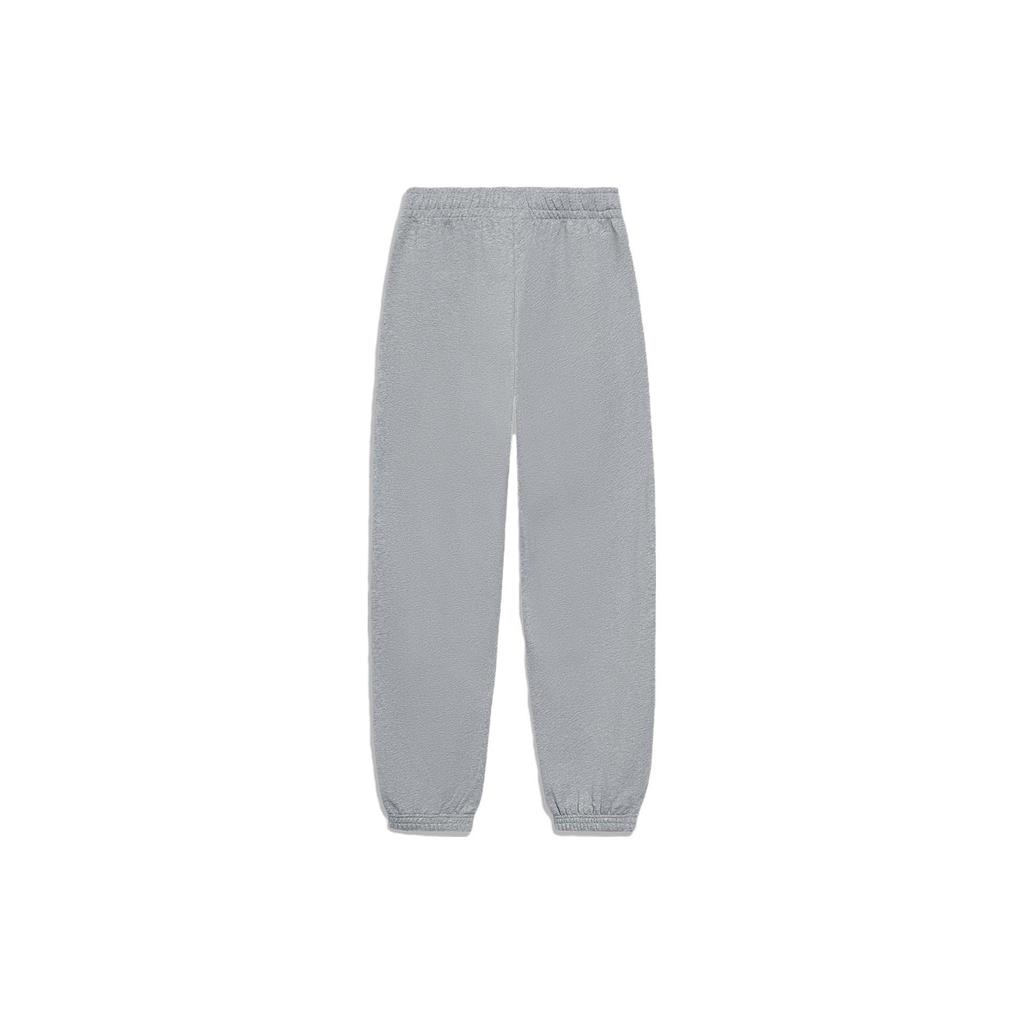 Li Ning Sports Lifestyle Series Solid Color Casual Tapered Mid-Waist Knitted Sports Pants Men pants Light-Gray AKLU823-3