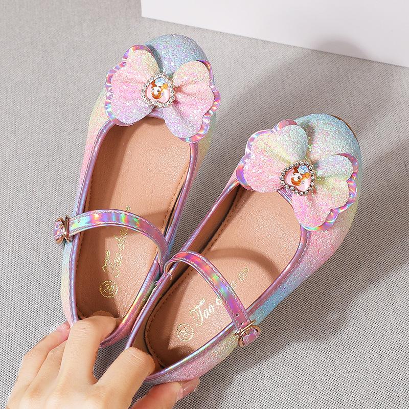 Mädchen Sandalen Strass Schmetterling Latein Tanz Kinderschuhe Kinder Hoher Absatz Prinzessin Schuhe Glitzer Leder Partykleid Hochzeit