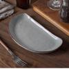 Irregular Sushi Plate Moon Plate Ceramic Dim Sum Dessert Plate Household Combination