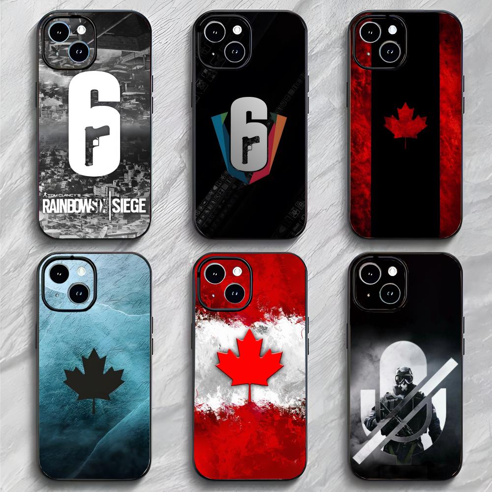 Custodia per Telefono Gioco Classico R-Rainbow Six Siege Custodia per Telefono Imballaggio Morbido Leggera Per iPhone17 16 15 14 13ProMax