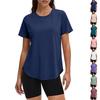 T-shirt Athlétique Léger à Séchage Rapide pour Femme à Manches Courtes Haut pour Course à Pied Randonnée Respirant Fitness pour Activités Extérieures