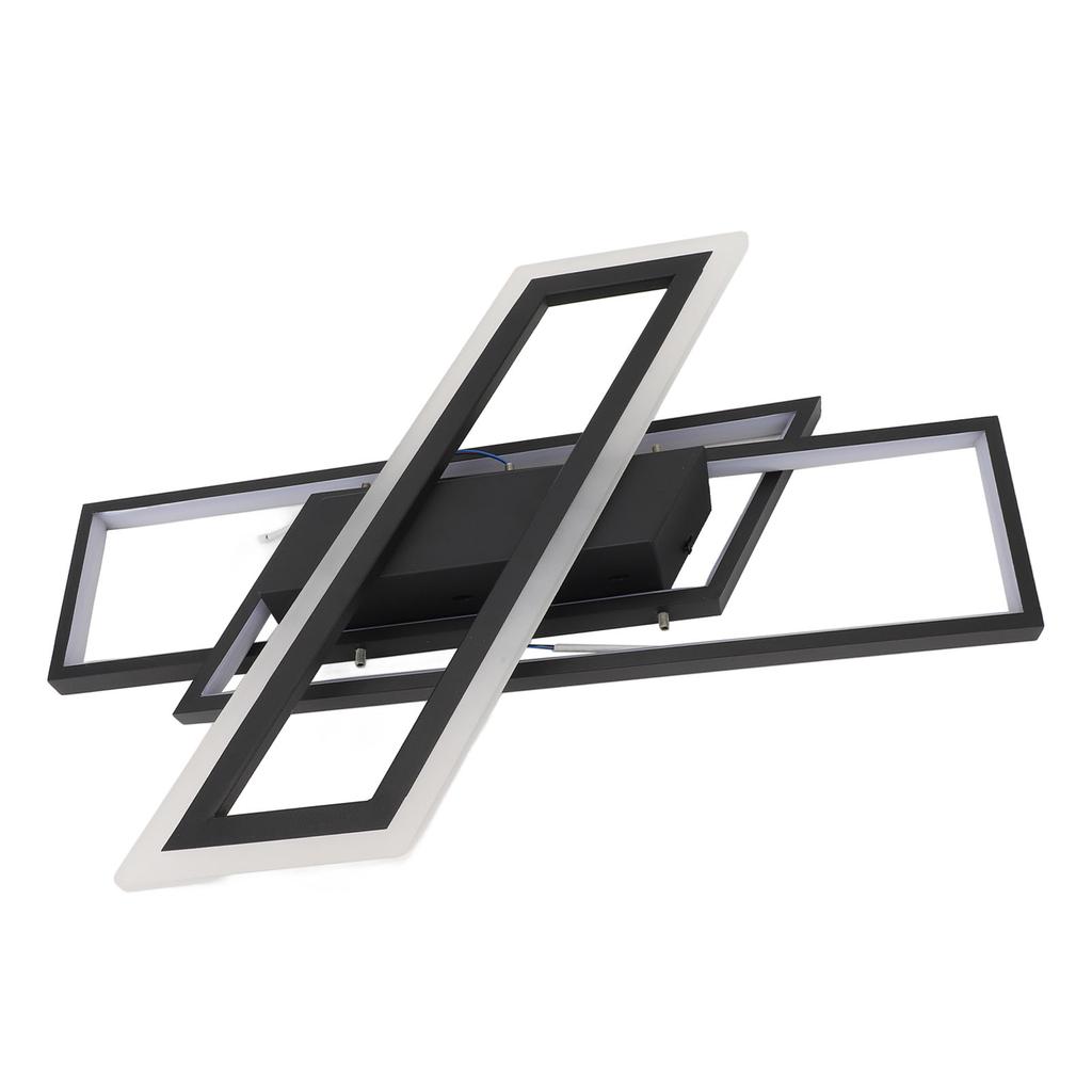 Modern LED Ceiling Light Memory Function Stepless Dimmable Rectangle Geometrical Flush Mount Ceiling