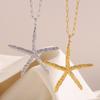 Big Pendant Starfish Pendant Necklace Multi-pendant Jewelry Set Star Necklace  Summer Holiday