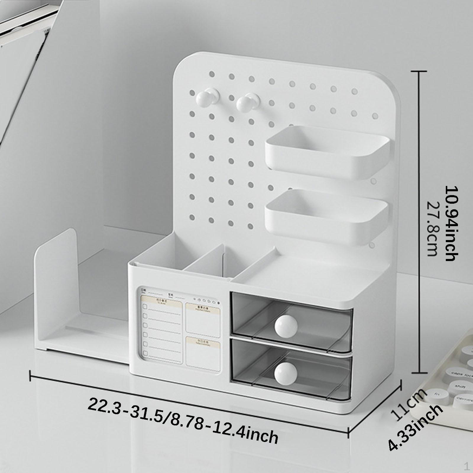 

Органайзер для стола с ящиком Органайзер Аксессуары Принадлежности Креативная перфорированная доска Макияж белый