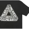 Palace Ultimo Series Tri-Text T-Shirt With 3D Triangle Logo Print Unisex Tops Black PAL-FW22-451