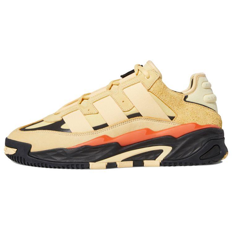 Adidas Originals Niteball Synthetic Leather Cool Versatile Slip Resistant Durable Low Top Lifestyle Casual Shoes Unisex Casual Shoes FX0363
