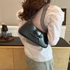 Women Casual Tote Handbag with Bow Leisure Armpit Handbag PU Leather Travel Underarm Handbag Girls Outdoor Daily Bag