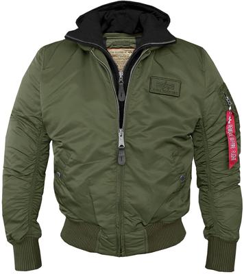 Winter Jacket Alpha Industries MA-1 D-Tec Hood Bomber Jacket (183110) Green (183110-481)