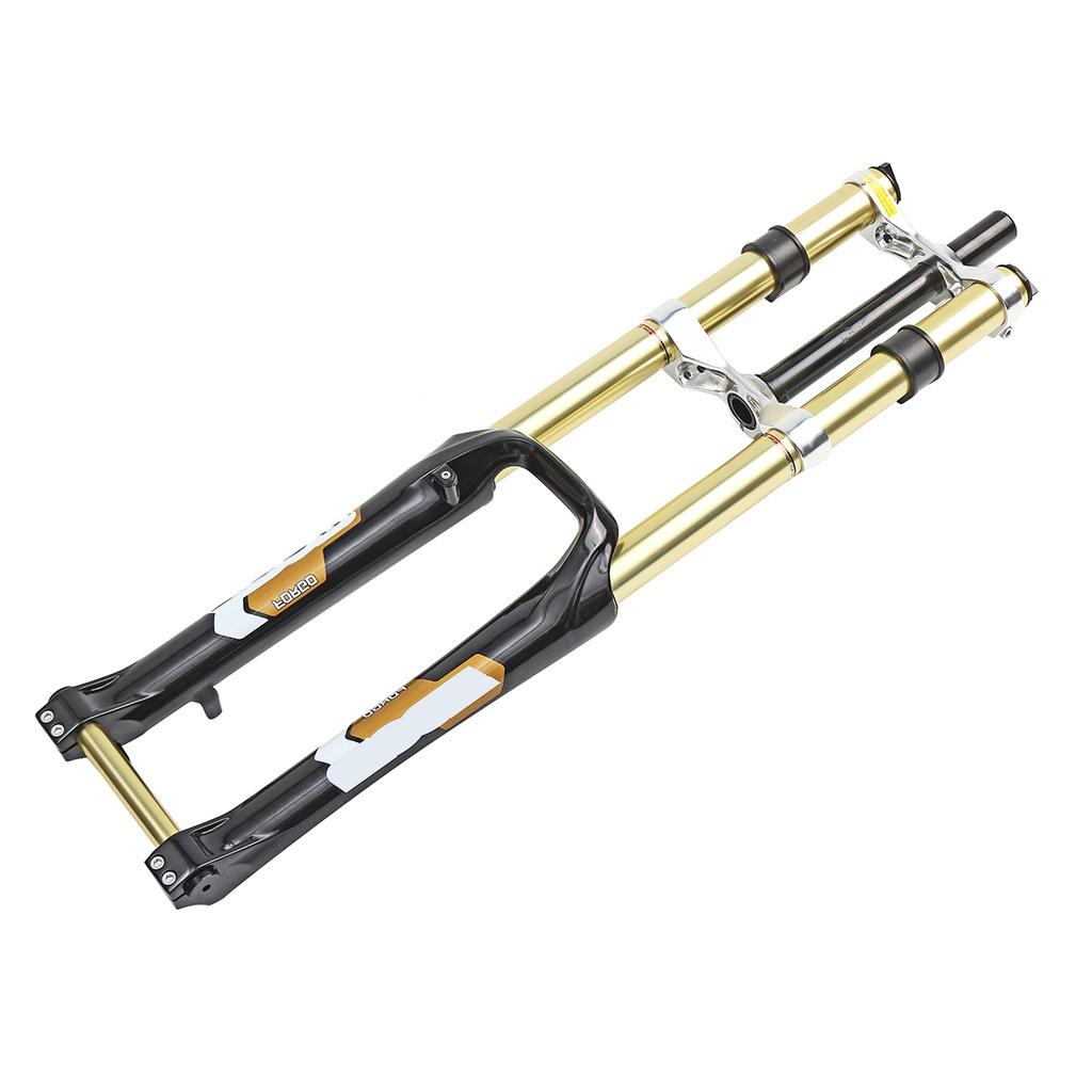 26 1-1/8 DH Downhill Front Fork Black/White MTB Bike Mountain Bicycle Cycling Fork