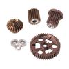 XBERSTAR RC Gear Set for Tamiya 1/10 Hotshot II 2024 4WD RC Front Gearbox Gear, Aluminum Alloy Gearbox Gear Upgrade Parts Accessories