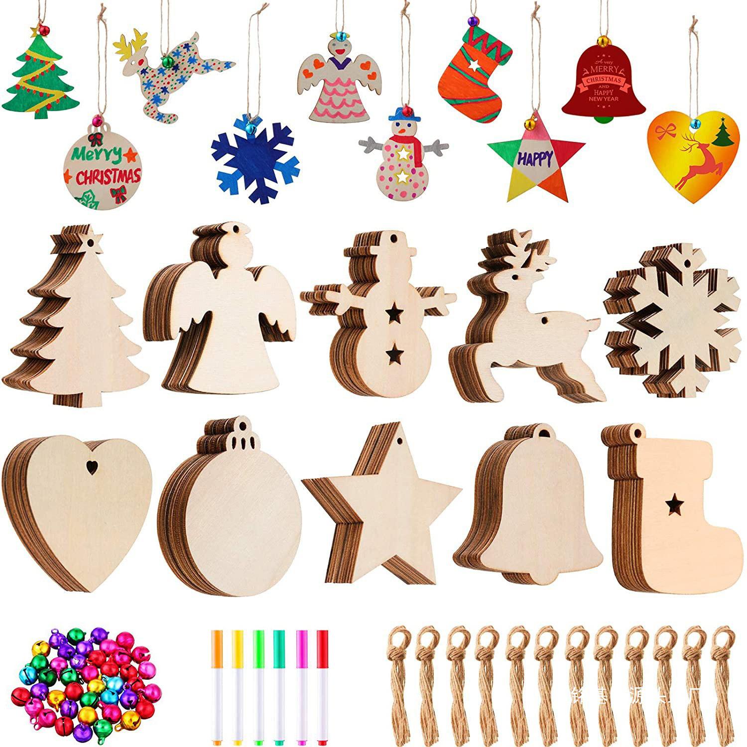

Creative Christmas Wood Slices - 10 Styles for DIY Decor & Hanging Gift-Circle