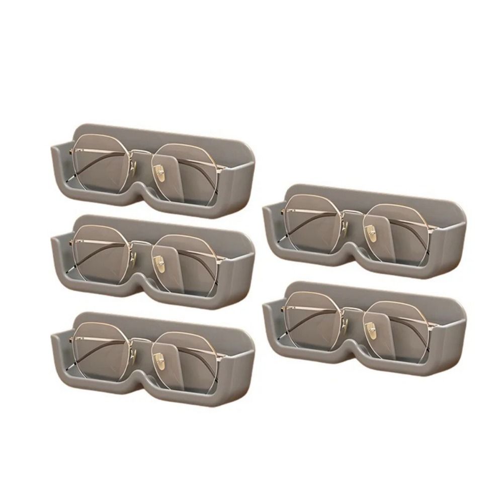 5Pcs Plastic Glasses Storage Rack Wall Mounted Eyeglasses Stand  Living Room