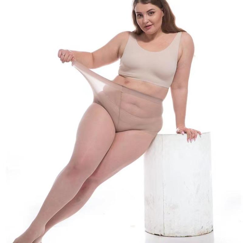 1PC Thin Large Size Tights Stockings Anti-hook Seamless Pantyhose Plus Size Lady