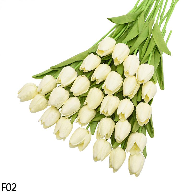 

12pcs Artificial Tulip Latex Real Touch For DIY Bouquets Wedding Party Mother s Day Easter Spring Home Dining Decoration 12pcs