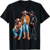 Schwarzes Cowboy Western Rodeo Melanin Schwarze Geschichte T-Shirt