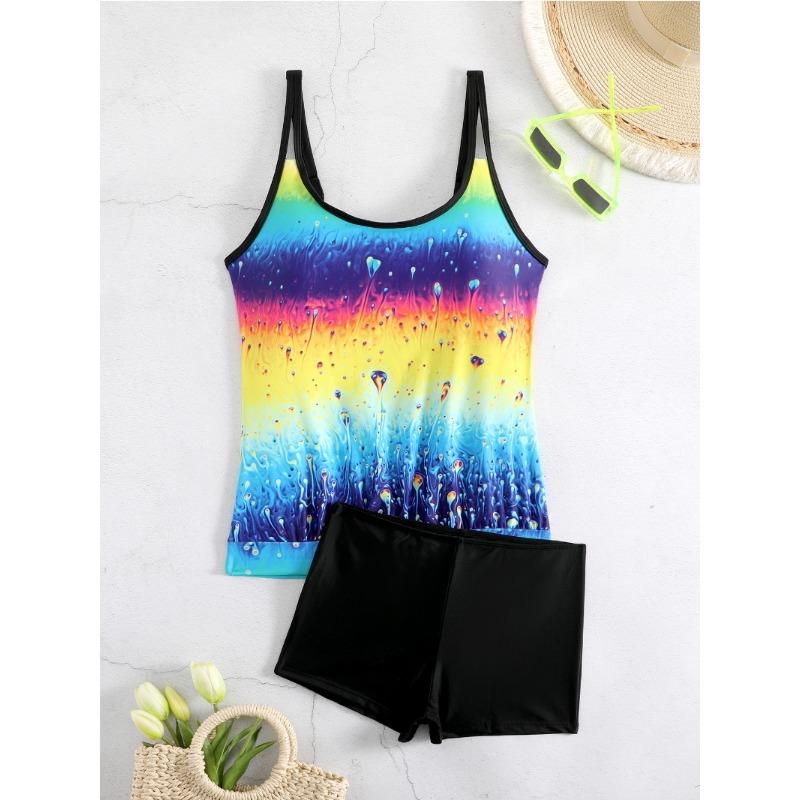 2 Pcs/set Women Bikini Set Sexy Deep V-neck  Backless Solid Swimsuit  High Waist Split Bathing Suit  Ladies Beach Suit