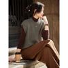 DIMANAF 2025 Autumn Women Sleeveless Vest Sweaters Knitting Casual Style Loose Sweater