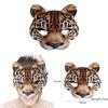 Halloween Cheetah Face Mask Eva Material For Costume Party And Diy Decor