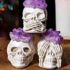 Amethyst Skull Ornament Skull Sculpture Statue Skull Statue Halloween Decor For Gardens