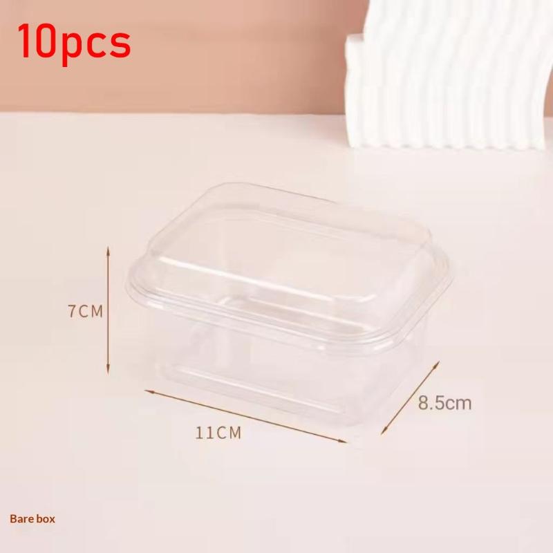 Transparent Food Grade Cupcake Containers 10/50Pcs Leakproof Clear Sandwich Cake Holder Bakery Boxes for Party Catering