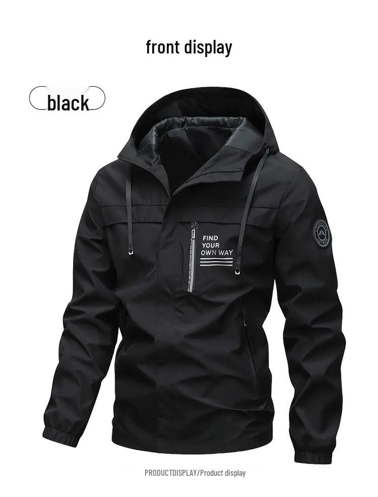 European Style Men's Windproof Waterproof Outdoor Jacket - Autumn/Winter 2026 Collection
