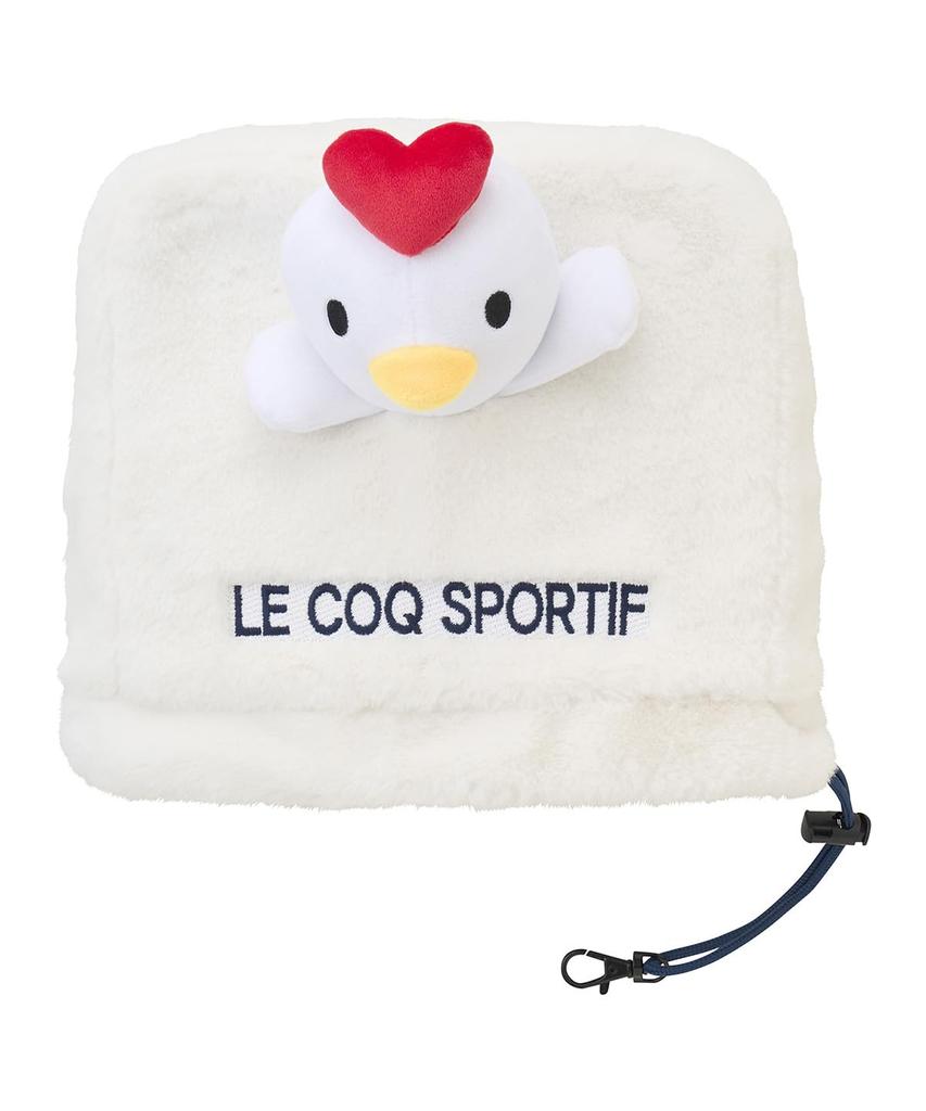 Kryt Coq Iron, ochrana proti poškrábání, ochrana hole, materiál Boa, dodání s postavičkou, roztomilý golfový kryt LG5SHC60L WH00 [Le Sportif] Dámské (Bílý)