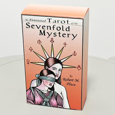 12*7cm De geannoteerde Tarot van het Zevenvoudige Mysterie drukt 78 stuks kaarten uit die de transcendentale filosofie uitdrukken