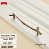 European Retro Black Branch Handle for Modern Kitchen or Wardrobe