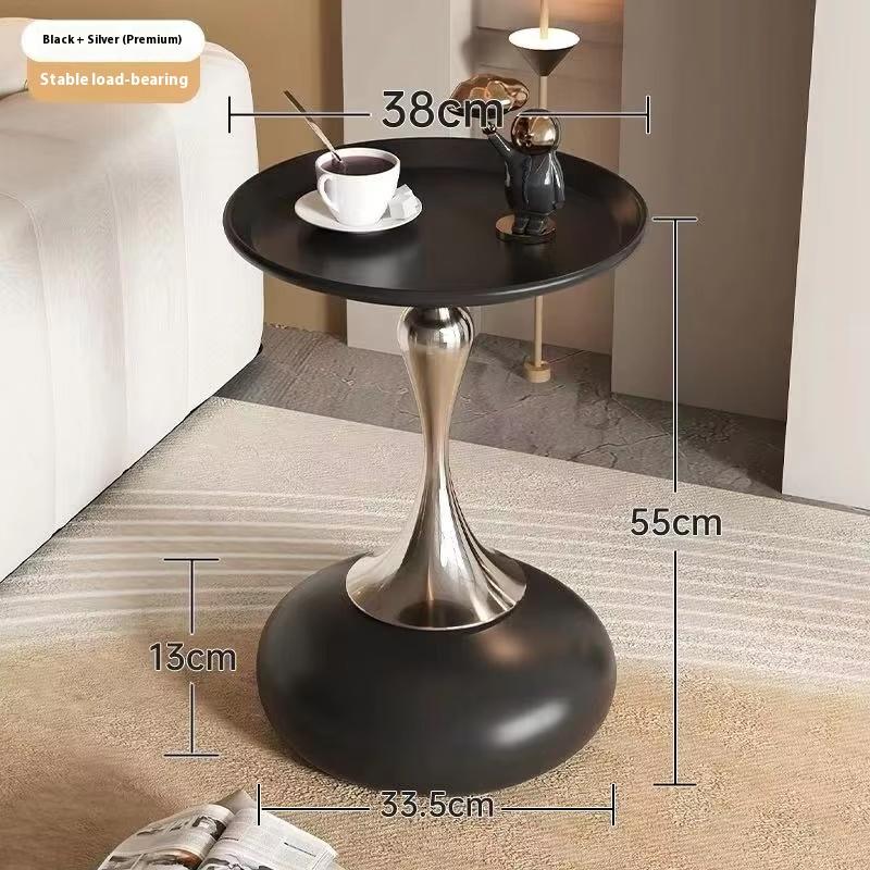 Nordic Metal Coffee Tables Mobile Portable Side Table Living Room Coffee Table Light Luxury Storage Rack Bedroom Furniture