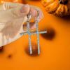 Fashion Zircon Crystal Cross Earrings For Women Men Gothic Punk Hip Hop Jesus Crucifix Dangle Earring Christian Party Jewelry