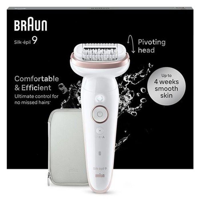 Electric Epilator Braun Silk Épil 9 SES 9 000 White and Pink