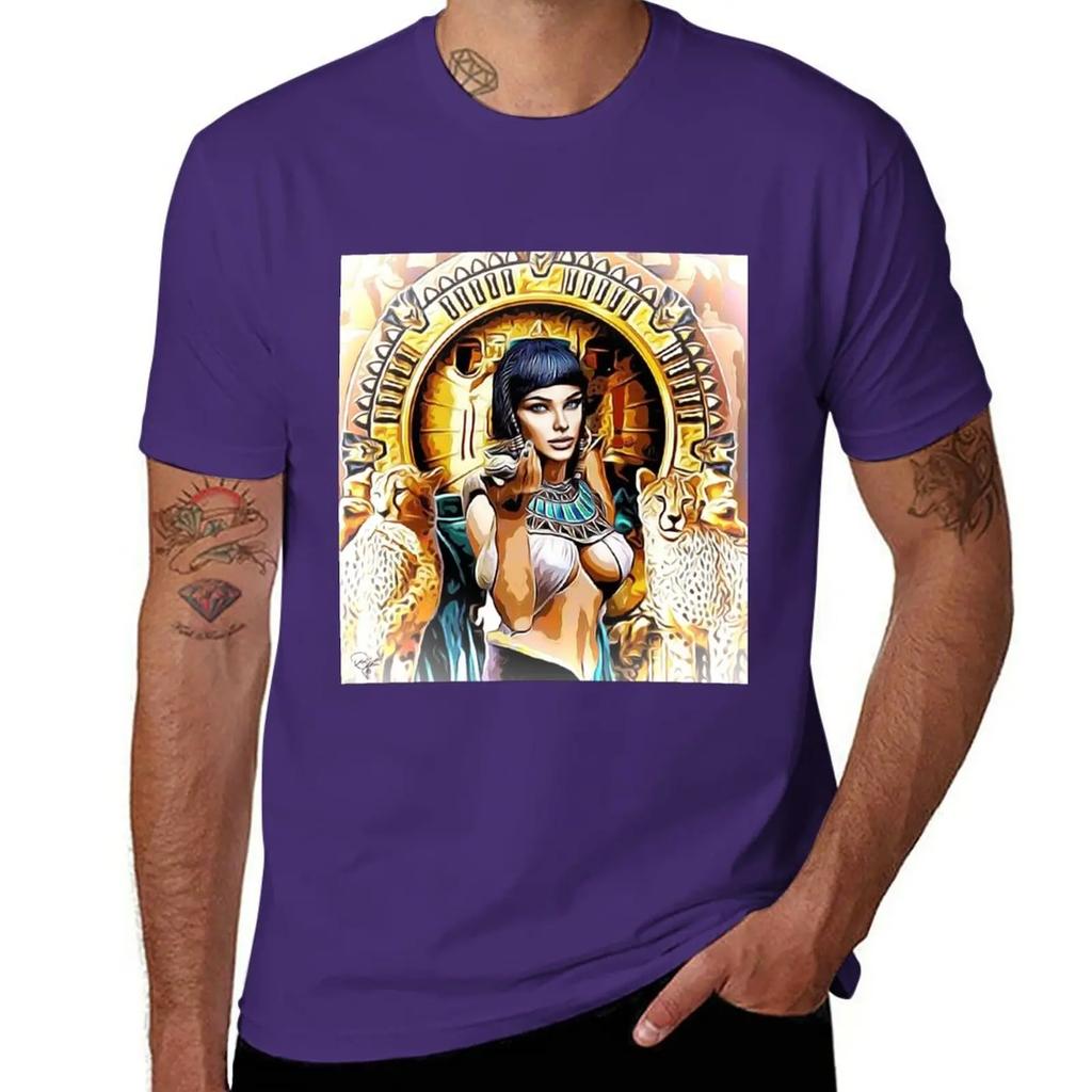 CLEOPATRA QUEEN OF EGYPT T-Shirt Customs Design Your Own Aesthetic Clothing Fitted T Shirts for Men