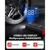 Tire Inflator Portable Air Compressor Povasee 150PSI Portable Air Pump for Tires Cordless Car Tire Inflator with LCD Display