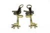 Naissant Giraffe Leather Cord Design Antique Pair Keychains of (Set 2)