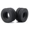 TRZX RC Rubber Tires Wheels Tires for 1/14 Tamiya Tractor Truck Trailer Upgrade Parts (4pcs 22mm)