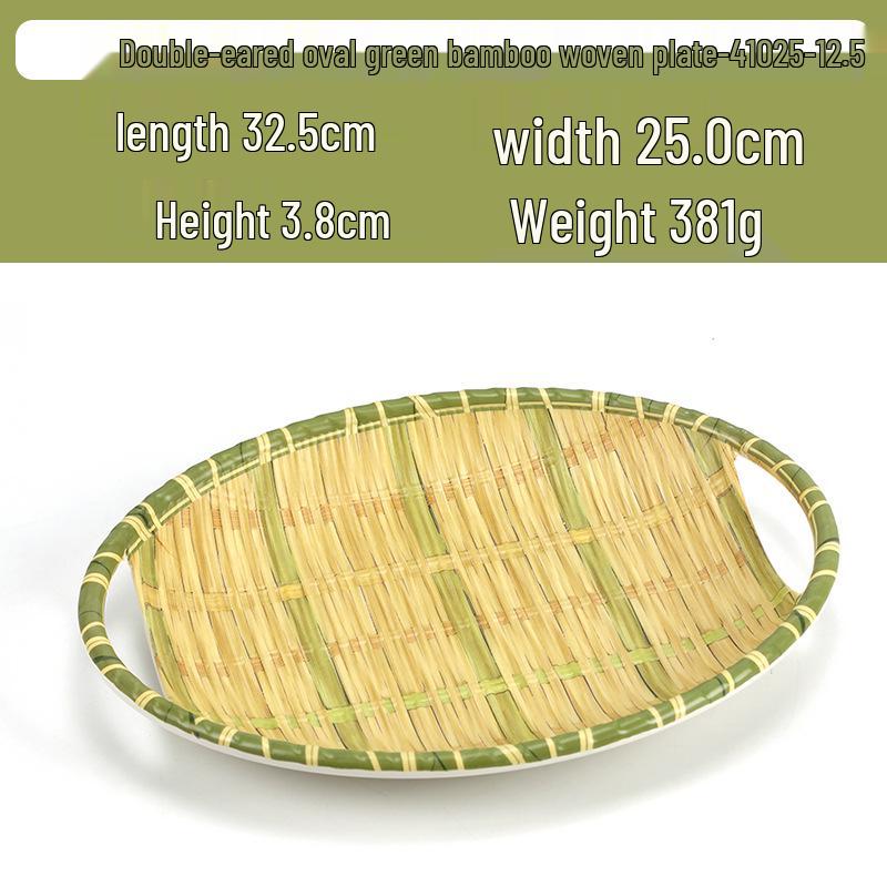 Kreativní obdélníkový porcelánový talíř ve stylu bambusu na sushi, BBQ, svačiny a dezerty