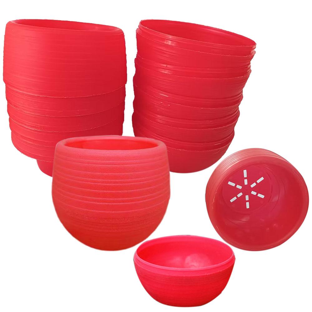 5-10ks Plastový květináč Sukulentní květináč Kulatý dvouvrstvý malý květináč Domácí kancelář Dekorace na plochu