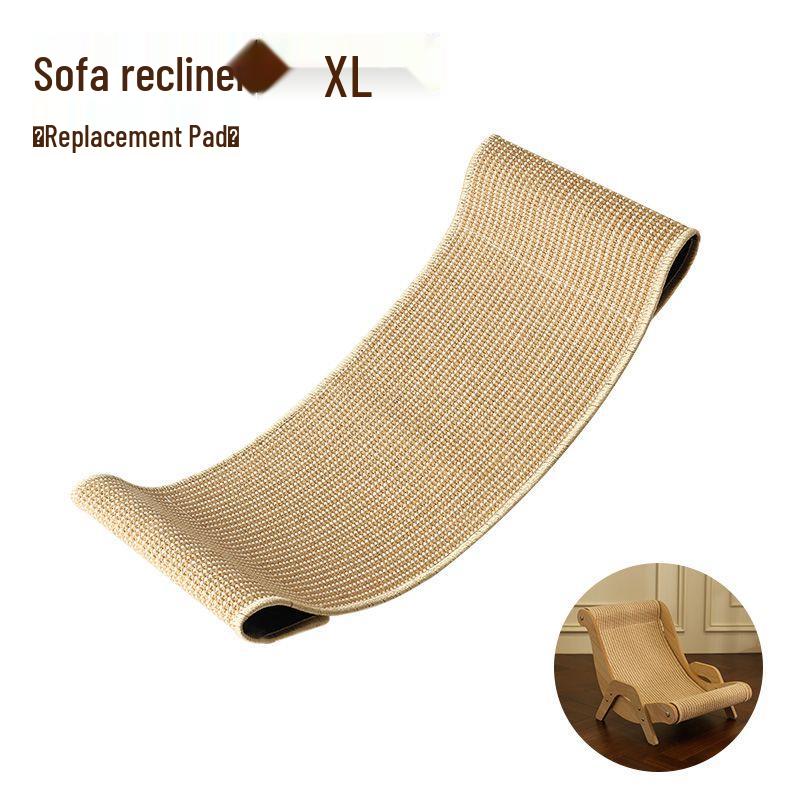 Wooden Cat Recliner: Scratch-Resistant Hammock with Sisal Scratch Pad