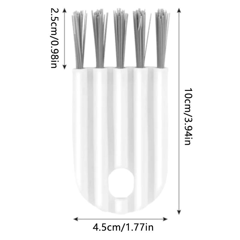 3Pcs Multifunctional Flexible Gap Brush Cup Cover Groove Nipple Bottle Gap Brush Household Keyboard Cleaning Brush Kitchen Tool
