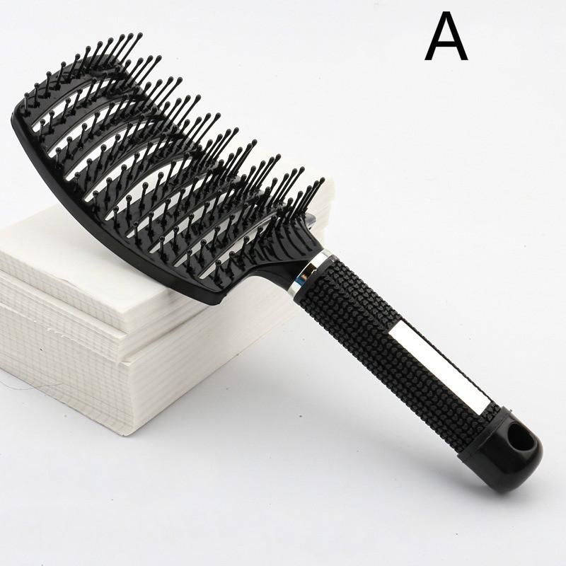 Hair Brush Scalp Massage Comb Hairbrush Bristle Nylon Women Wet Curly Detangle Hair Brush for Salon Hairdressing Styling Tools
