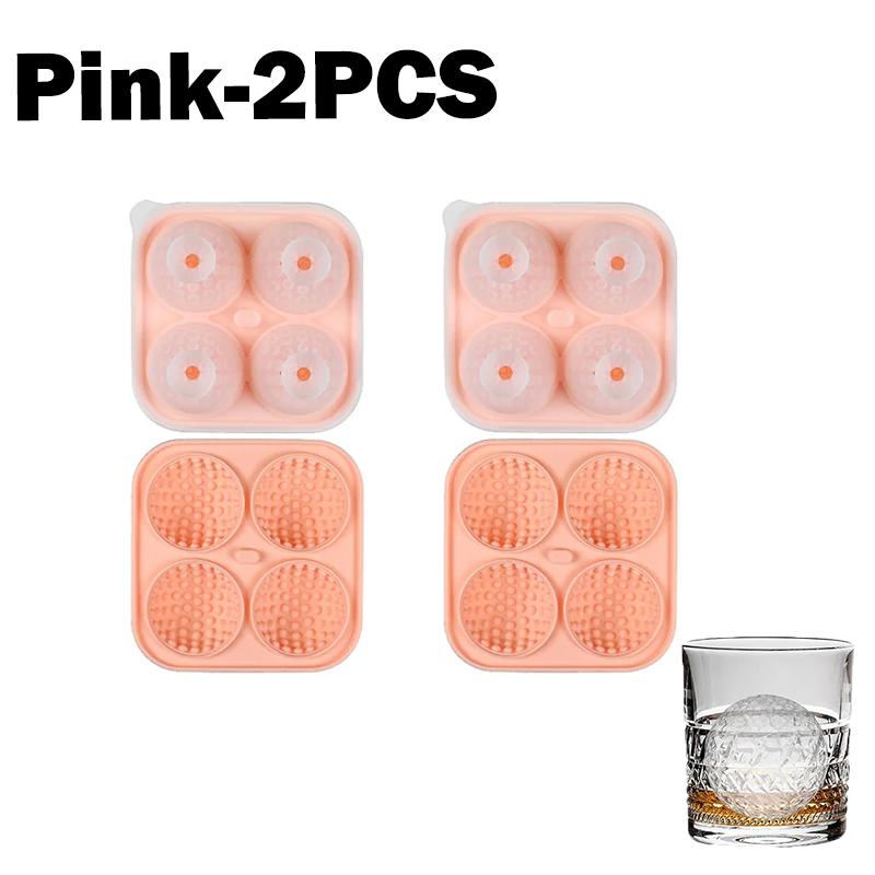 Big Golf Ice Ball Maker Large Silicone Ice Cube Tray With Lid Ice Mold For Whiskey Bourbon Cocktails Drinks Home Bar Accessories