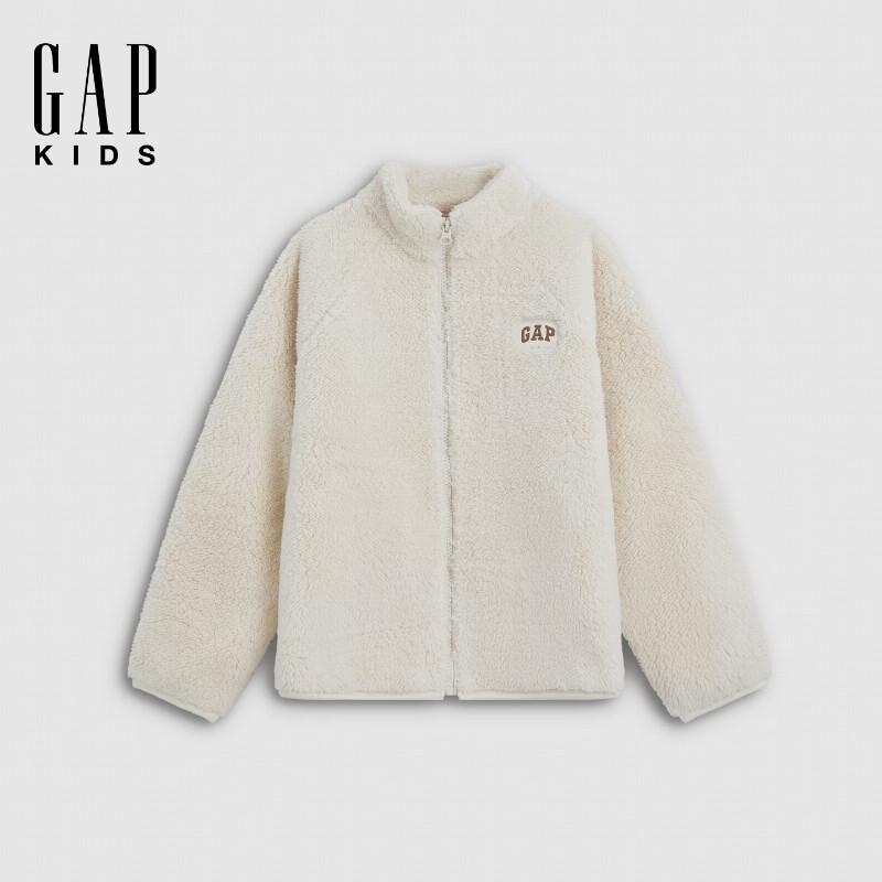Gap Boys' Contrast Embroidered Fleece Lined Jacket