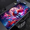 Pink Fox Large Gaming Mousepad XXL Gamer Mouse Pad Office Long Table Accessories Mouse Mat Kawaii Nine-tailed Fox Desk Mat Xxl