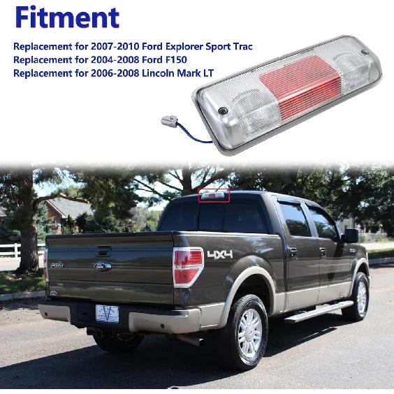 7L3Z13A613B Third Tail Brake Light Replacement for Ford F150 2004-2008, Lincoln Mark LT 2006-2008, Explorer 2007-2010 High Mount Stop Light 923-237