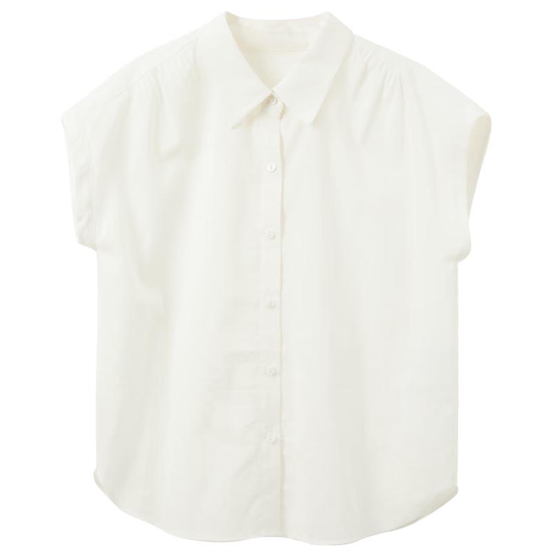 Women s Tencel Blend Short Sleeve Blouse L
